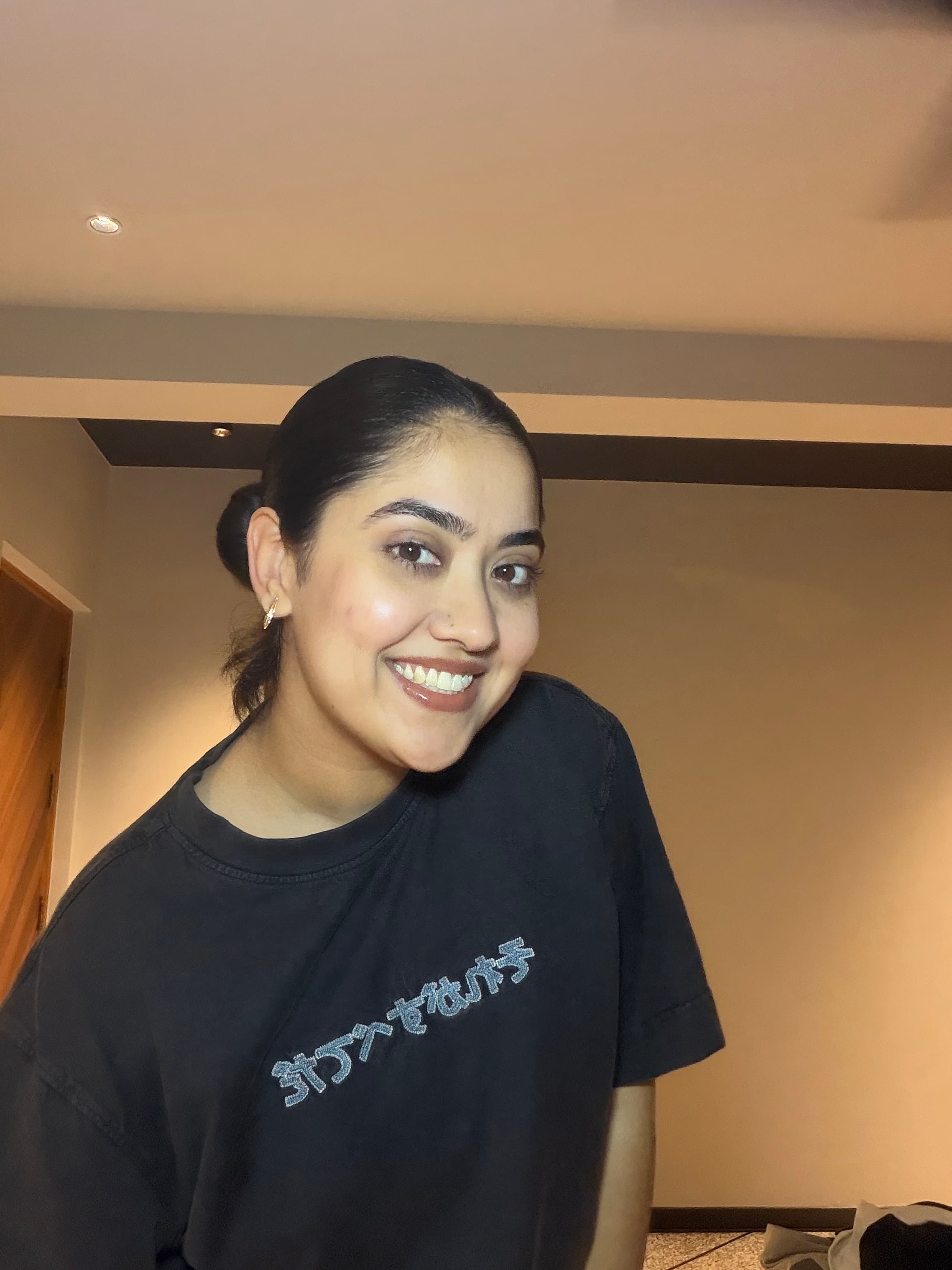 Ishita on camera